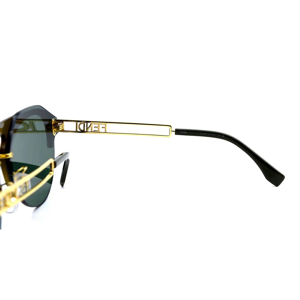 FENDI FE40027U BROWN GREEN MIRROR FF LOGO AUTHENTIC SUNGLASSES - Picture 8 of 10